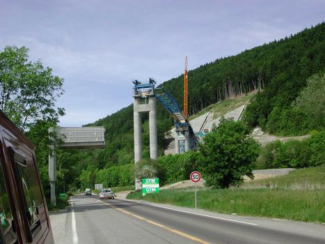 Autoroute A 51 - Talbrücke bei Monestier