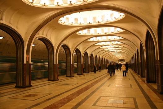 Mayakovskaya metro station 1938-1939