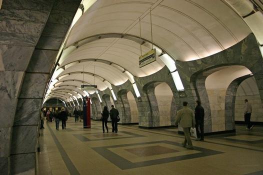 Chkalovskay metro station in Moscow