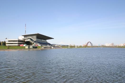Rowing canal in Krilatskoye completed in 1973 (arch. V. Kuzmin, V. Kolesnik, I. Rozhin) and used in Moscow's Olympic Games of 1980