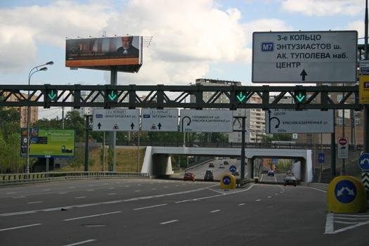 Dritte Ringautobahn in Moskau - Lefortov-Kai