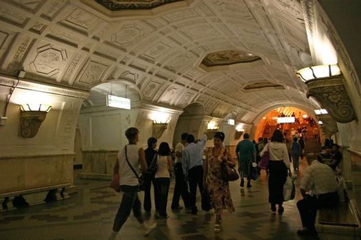 Belorusskaya metro station, Moscowu