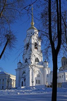 Bell tower near Dormition Cathedral at Vladimir, Vladimirskaya Oblast, Russia