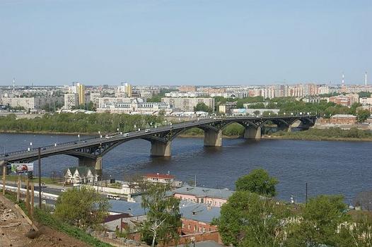 Kanavinsky Bridge crosses Oka river, Nizhny Novgorod, Nizhny Novgorod Oblast, Russia