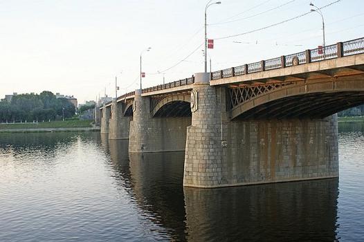 Novovolzhsky bridge across Volga in Tver, Tver (oblast), Central Federal District, Russia