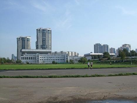 Olympic Village 1979 – Eighteen 16-story buildings, Concerthall (now theatre), Sportcomplex, museum defence of Moscow, stores