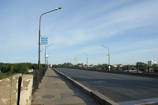 Alexander Nevsky Bridge across Volkhov at Novgorod, Novgorod oblast, Northwestern Federal District, Russia