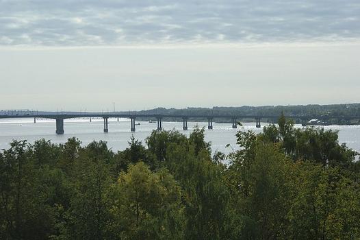 Bridge from river Volga, 1970, Kostroma, Kostromskaya Oblast, Russia