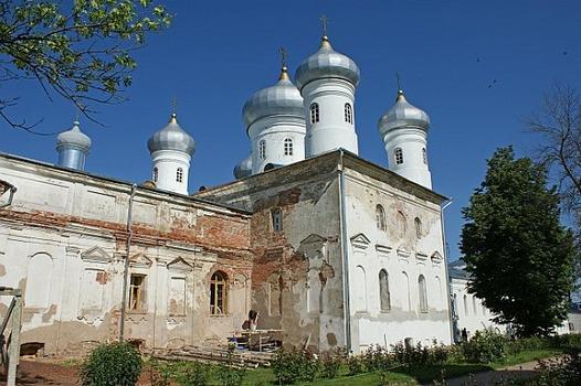 Spasskiy Cathedral, Yuriev Monastery, Novgorod, Novgorod oblast, oblast in Northwestern Federal District, Russia