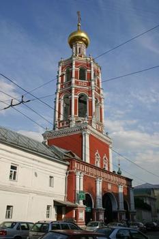 Church of the Intercession above the monastery gates, with a belltower. 1694