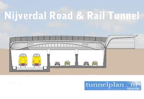 Nijverdal Road & Rail Tunnel - section