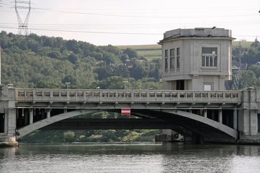 Liège, pont barrage de Monsin - amont