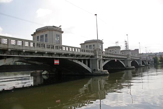 Liège, pont barrage de Monsin - amont