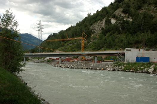 Nouveau pont MGB sur le Rhône à Brig