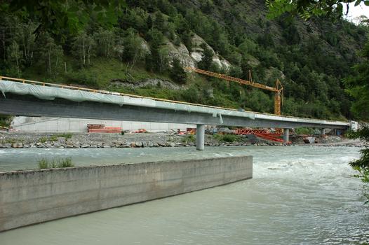 Nouveau pont MGB sur le Rhône à Brig