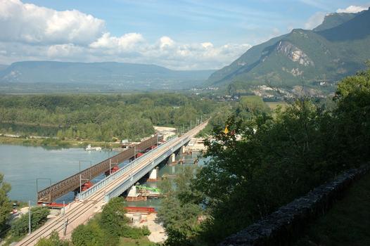 Pont de Culoz (entre Culoz et Vions) - Nouveau pont en service