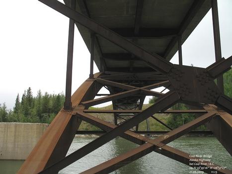 Coal River Bridge, Alaska Highway, bei Coal River / British Columbia
