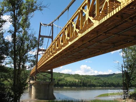 Dunvegan Bridge über den Peace River, Dunvegan / Alberta