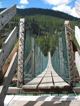 Kootenai Falls Swinging Bridge