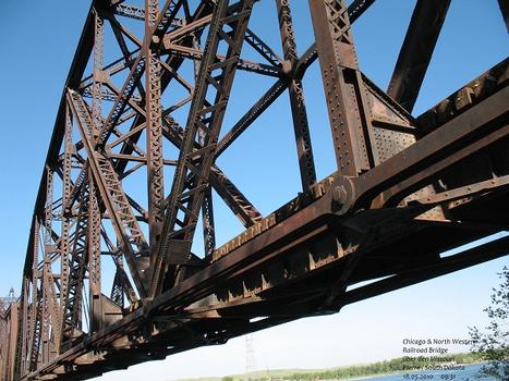 Chicago & North Western Railroad Bridge in Pierre / South Dakota