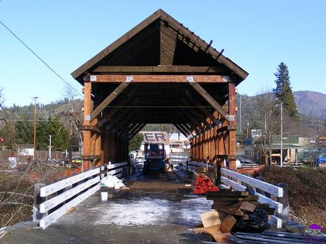 Wimer covered bridge - reconstruction
