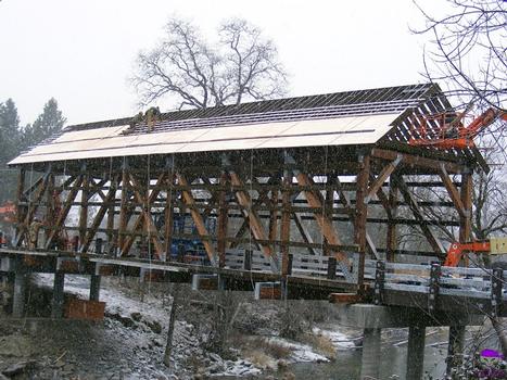 Wimer covered bridge - reconstruction