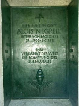 Negrelli's grave at the central cemetery in Vienna