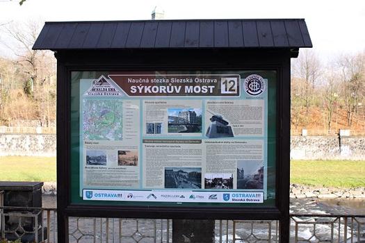 Miloš Sýkora Bridge information board