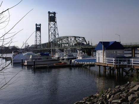 Memorial Bridge seen from Kittery Waterfront Townhouse, Badger's Island