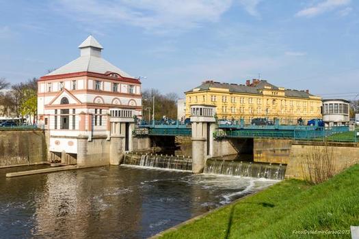 Morava Weir in Hradec Králové