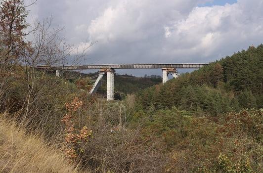 The Lochkov Motorway Bridge, a view from the west