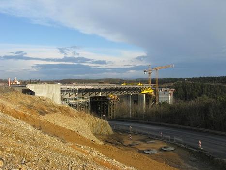 Lochkov motorway bridge crossing valley