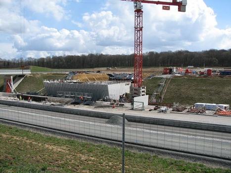 Gare TGV Belfort-Montbéliard; construction du batiment