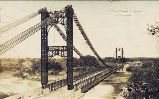 Puente General Juan Vicente Gómez (post card) at the time of its opening in 1930