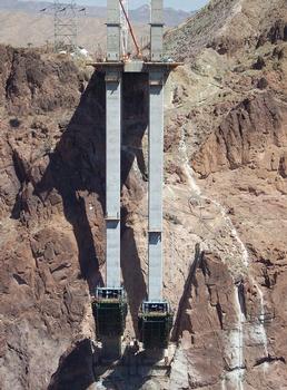 Hoover Dam Bypass under construction