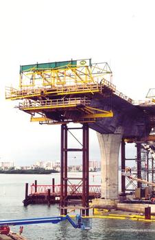 Memorial Causeway Bridge, Clearwater FL. Under construction