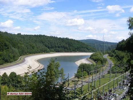 Mittelbecken des Pumpspeicherkraftwerks Langenprozelten