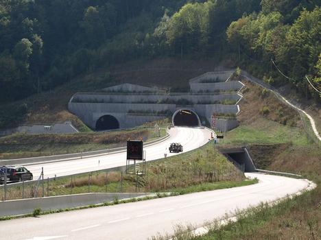 Entrée Nord du Tunnel de Sinard - Commune de Sinard - Vue vers le Sud