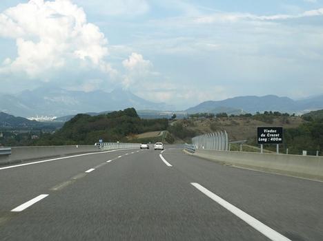 Viaduc du Crozet - Vu depuis l'autoroute