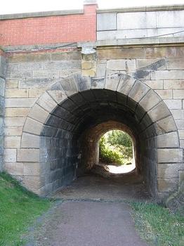 Land based tunnel on east bank (impassable)