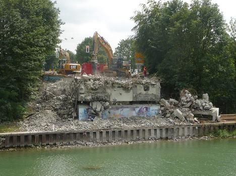 Abriss der Krudenberger Landstr Brücke am 20 Juni 2011 WDK-km 12,240