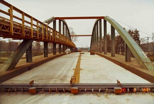 Reparatur der Barnumer Brücke 1984