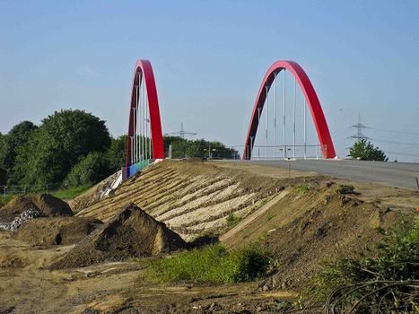 Spellener Brücke Nr. 401 WDK-km 2,583 kurz vor Fertigstellung
