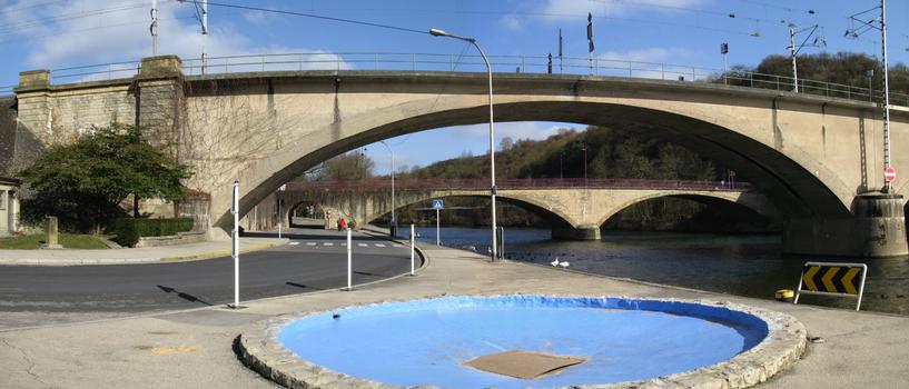 Wasserbillig, Luxembourg, Mosel-Grenzbrücken