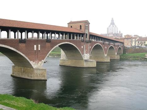 Pavia, Ticino-Brücke Ponte Coperto