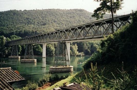 Eisenbahnbrücke über den Rhein bei Hemishofen
