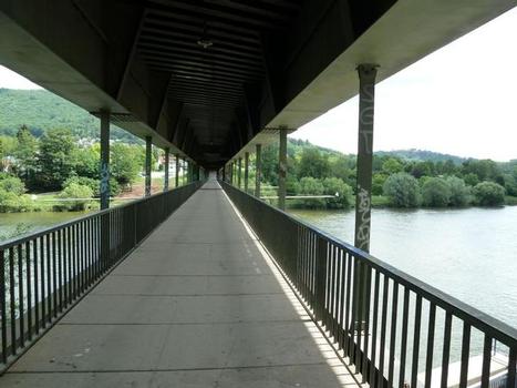 Eisenbahnbrücke über den Neckar bei Neckargemünd