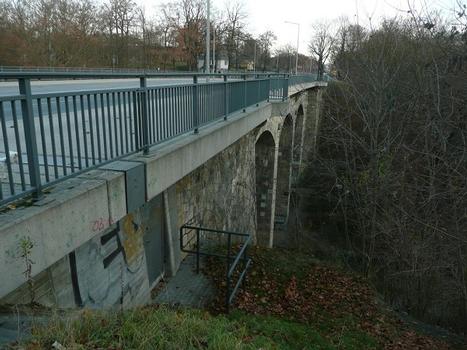 Prießnitzbrücke Blick von West auf den Überbau