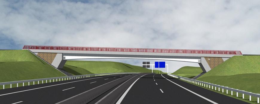 An der Bundesautobahn A44 wird derzeit eine feuerverzinkte Verbundbrücke als sogenanntes Demonstratorvorhaben erbaut. Weitere werden folgen.
: An der Bundesautobahn A44 wird derzeit eine feuerverzinkte Verbundbrücke als sogenanntes Demonstratorvorhaben erbaut. Weitere werden folgen.