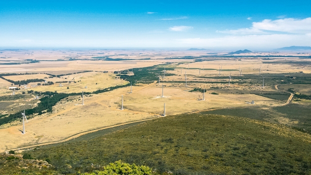 Panoramic view of the Gouda Wind Park
